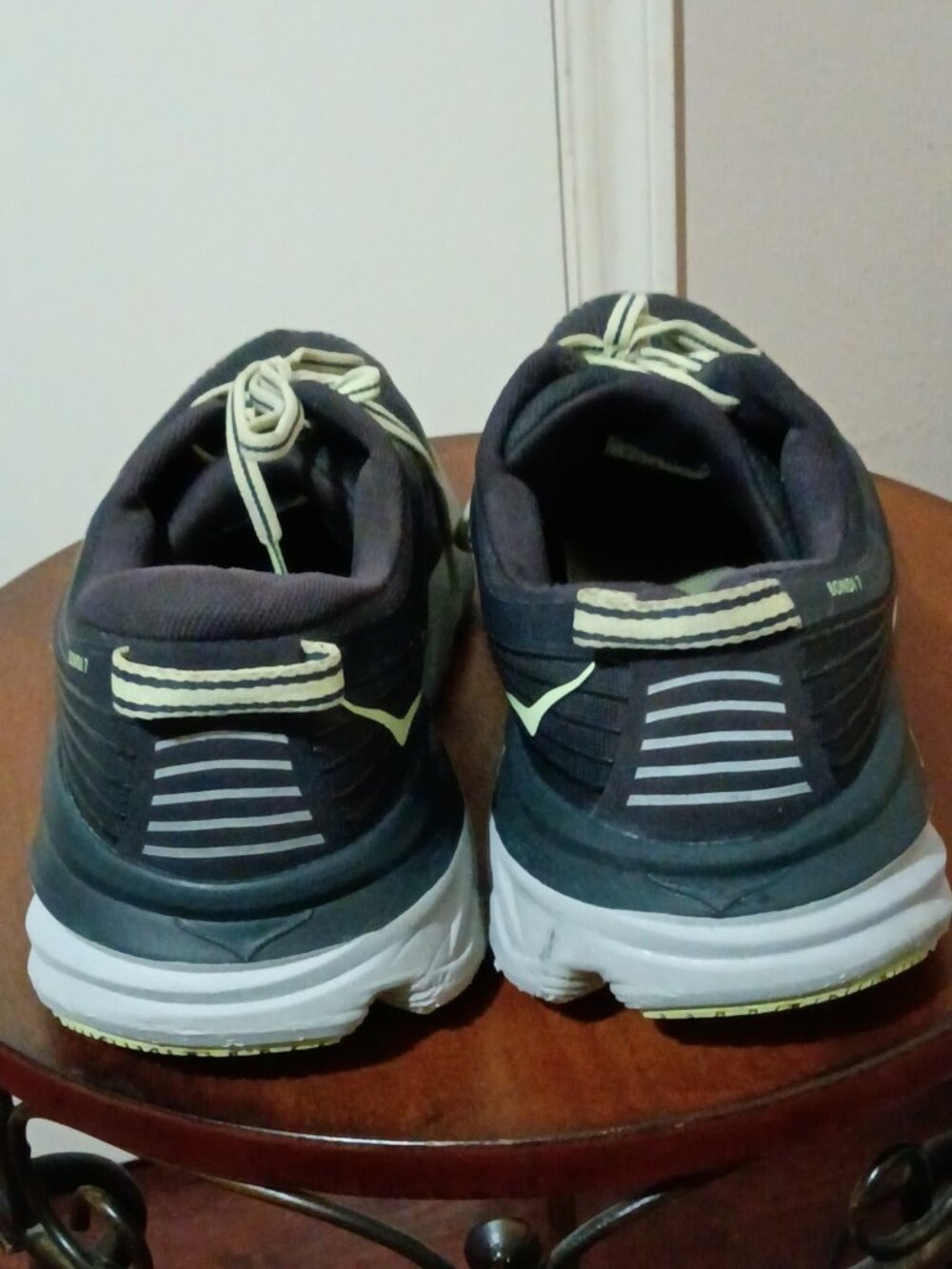 Hoka One One Bondi 7 Running Shoes Men's 11.5 Blue Graphite Athletic Shoes - Picture 10 of 14